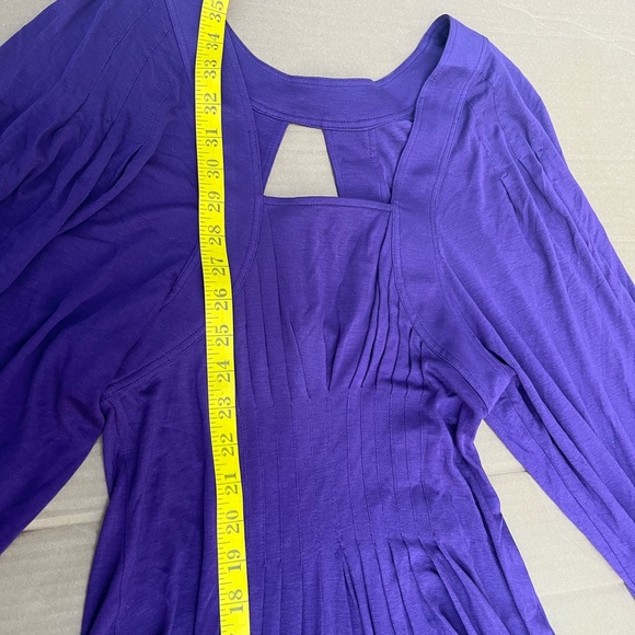 ⭐️ Bogo⭐️🦋 New Bcbg Max Sz XS purple bubble arm  A line dress - Picture 4 of 14